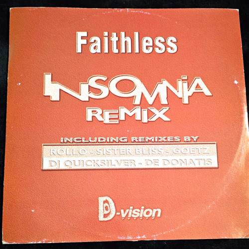 Faithless insomnia remix vinyl - faithless,